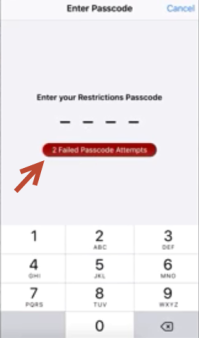 01 passcode restriction